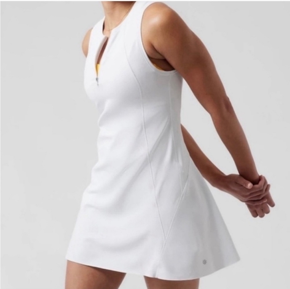 Athleta Advantage Tennis Dress White S